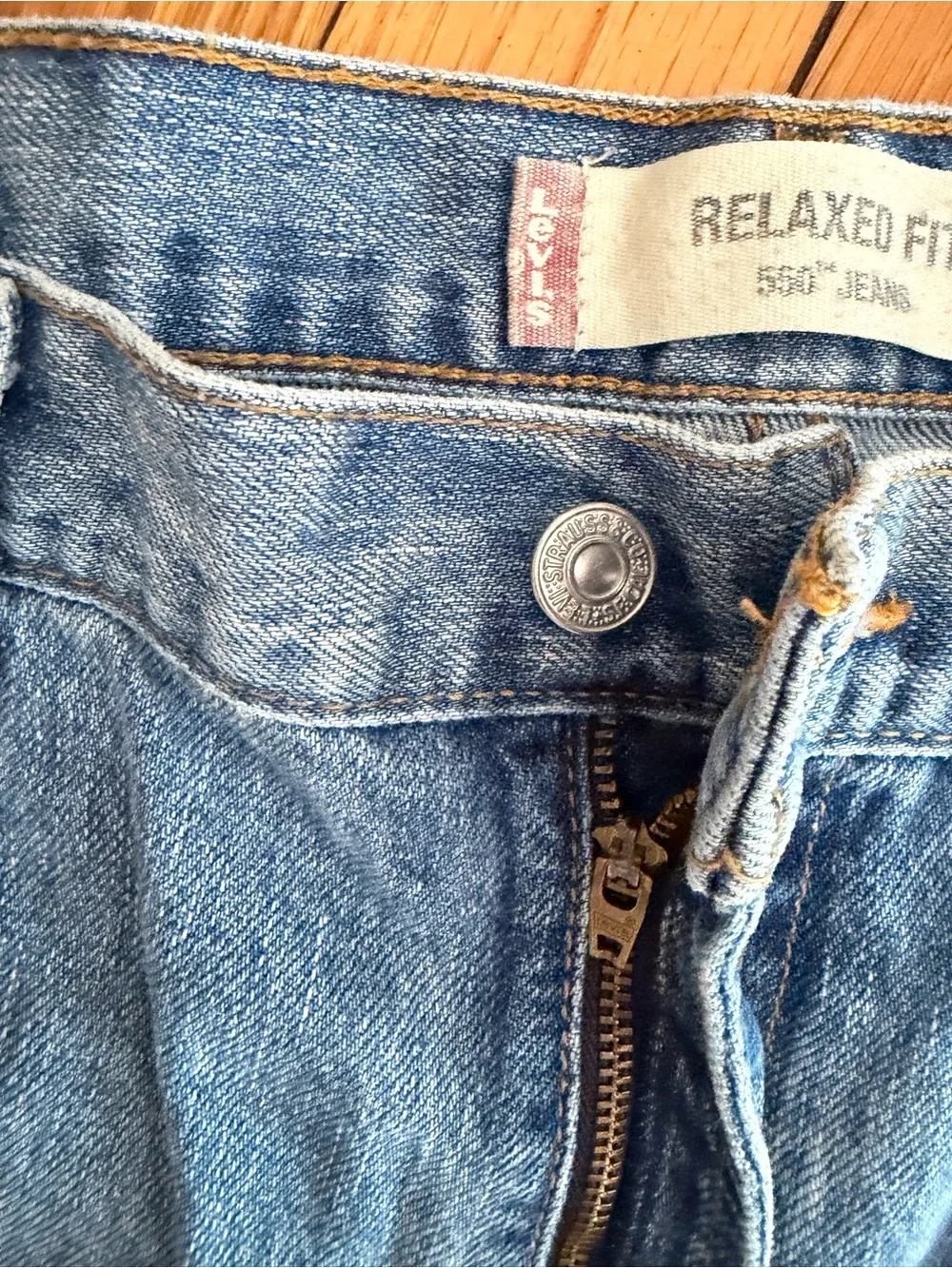 Levi 505 Jeans Relaxed Fit Classic Light Blue Men's Sz. W36 L36